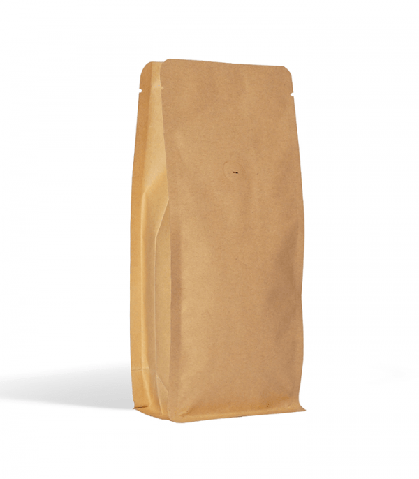 brown paper flat bottom pouch