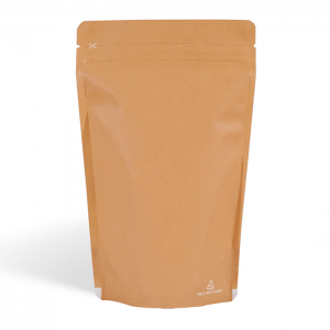 brown paper stand up pouch
