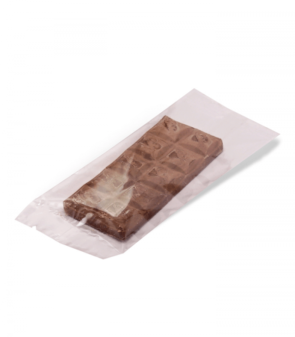 clear chocolate bar packaging