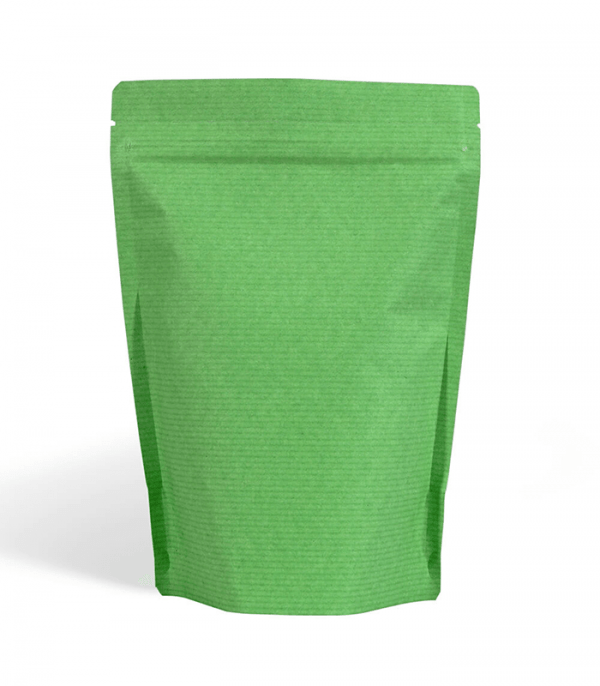 green striped paper bags