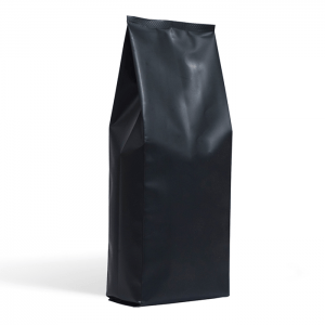 matt black side gusset bag