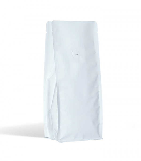 matt white flat bottom pouch without zipper